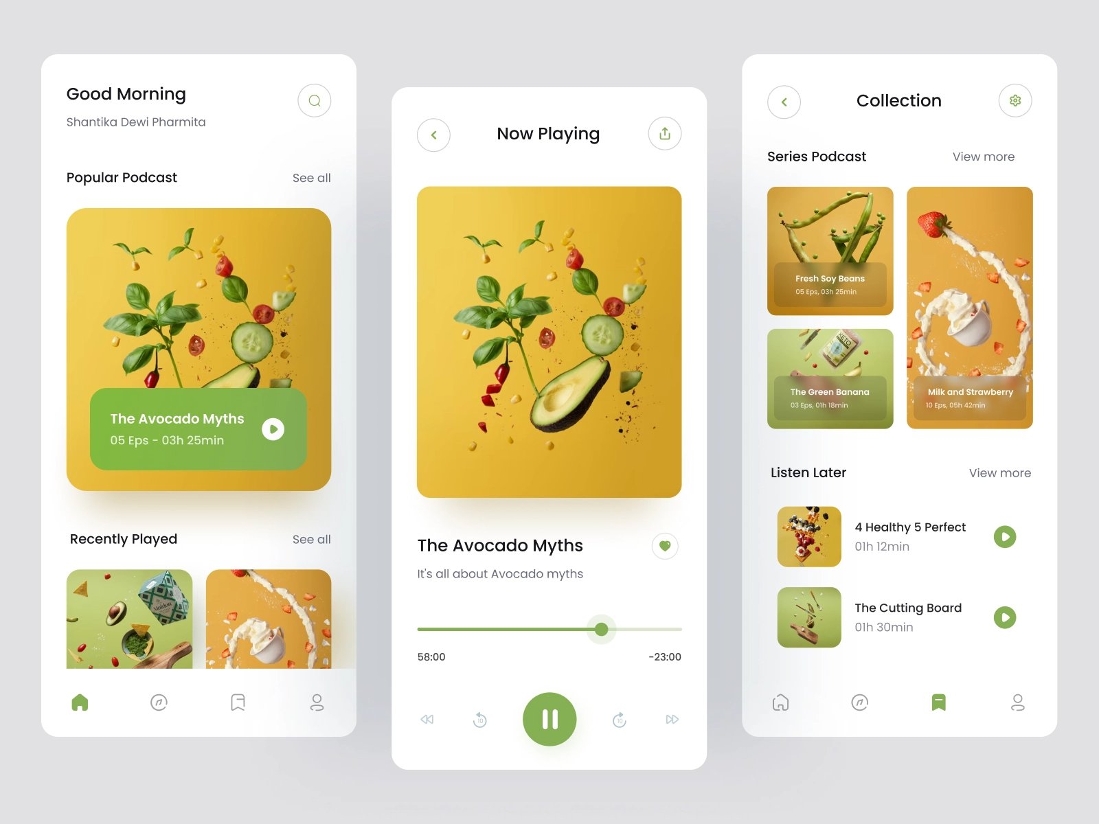 耳朵經濟！12組播客平臺app界面設計靈感